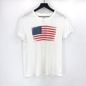 SONOMA American Flag Graphic T-Shirt White XL
